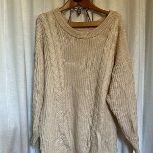 Liny Xin Fishermans Knit Oversized Loose Sweater